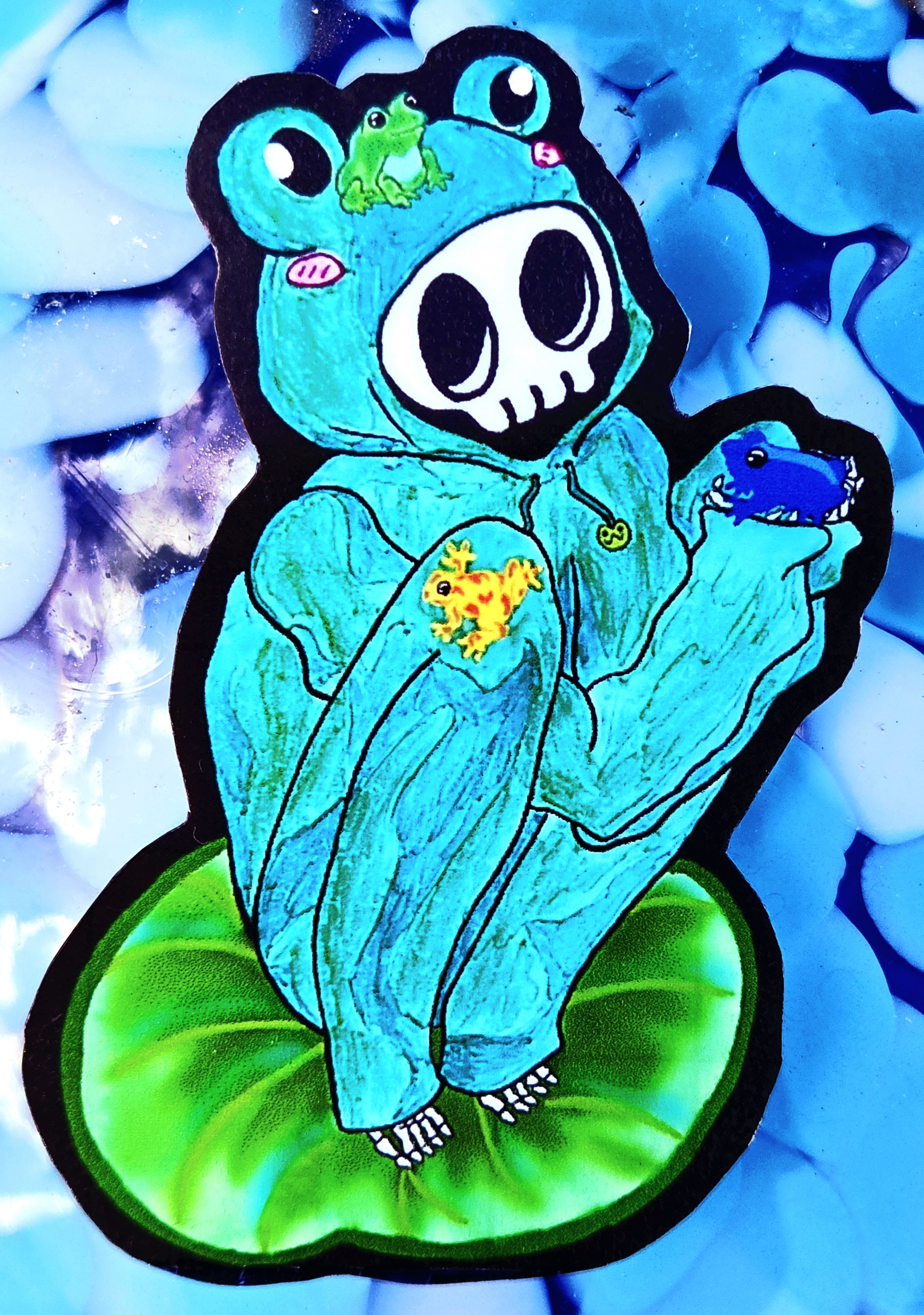 Froggo Obsessed Skelly Sticker