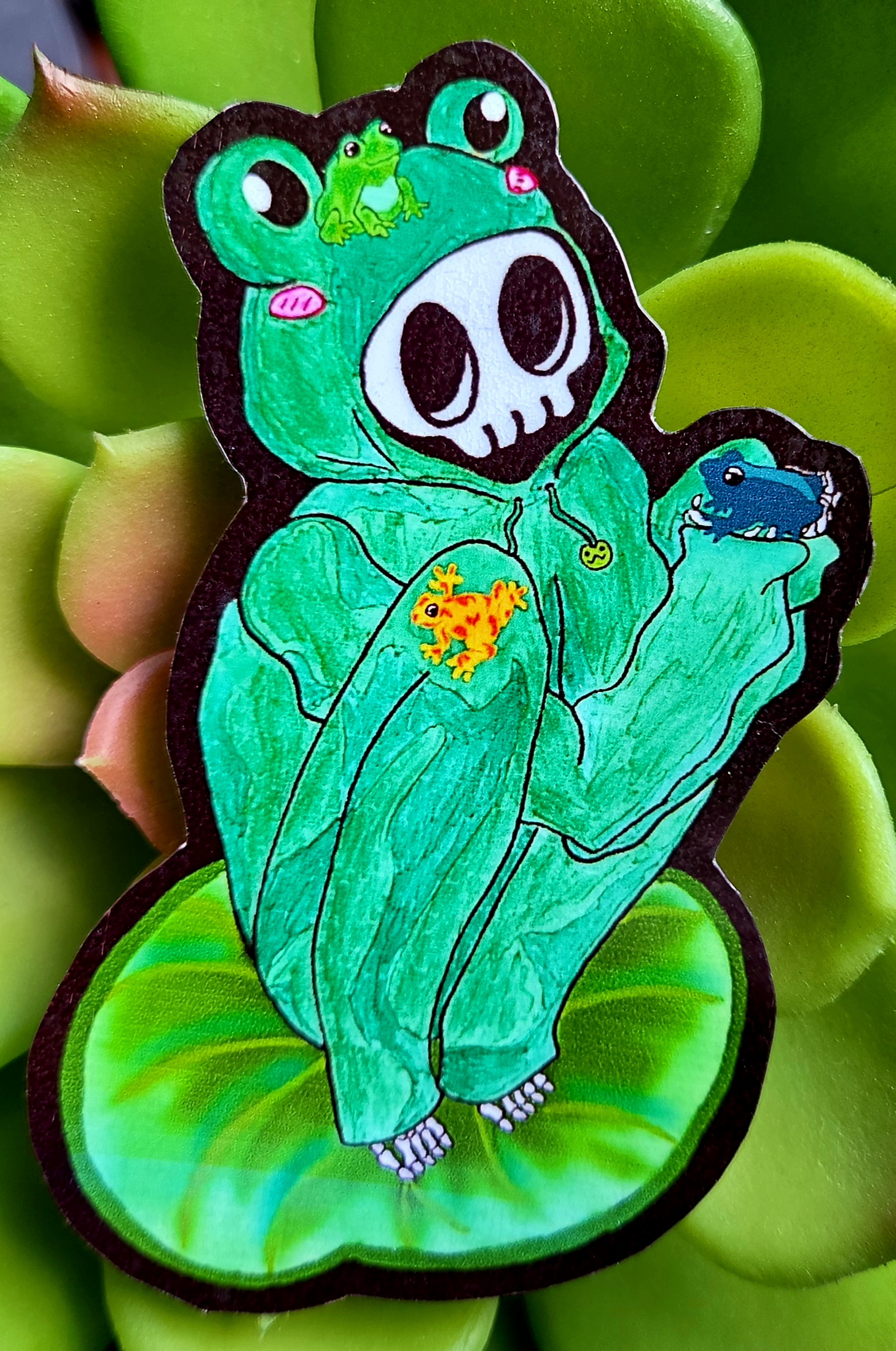 Froggo Obsessed Skelly Sticker