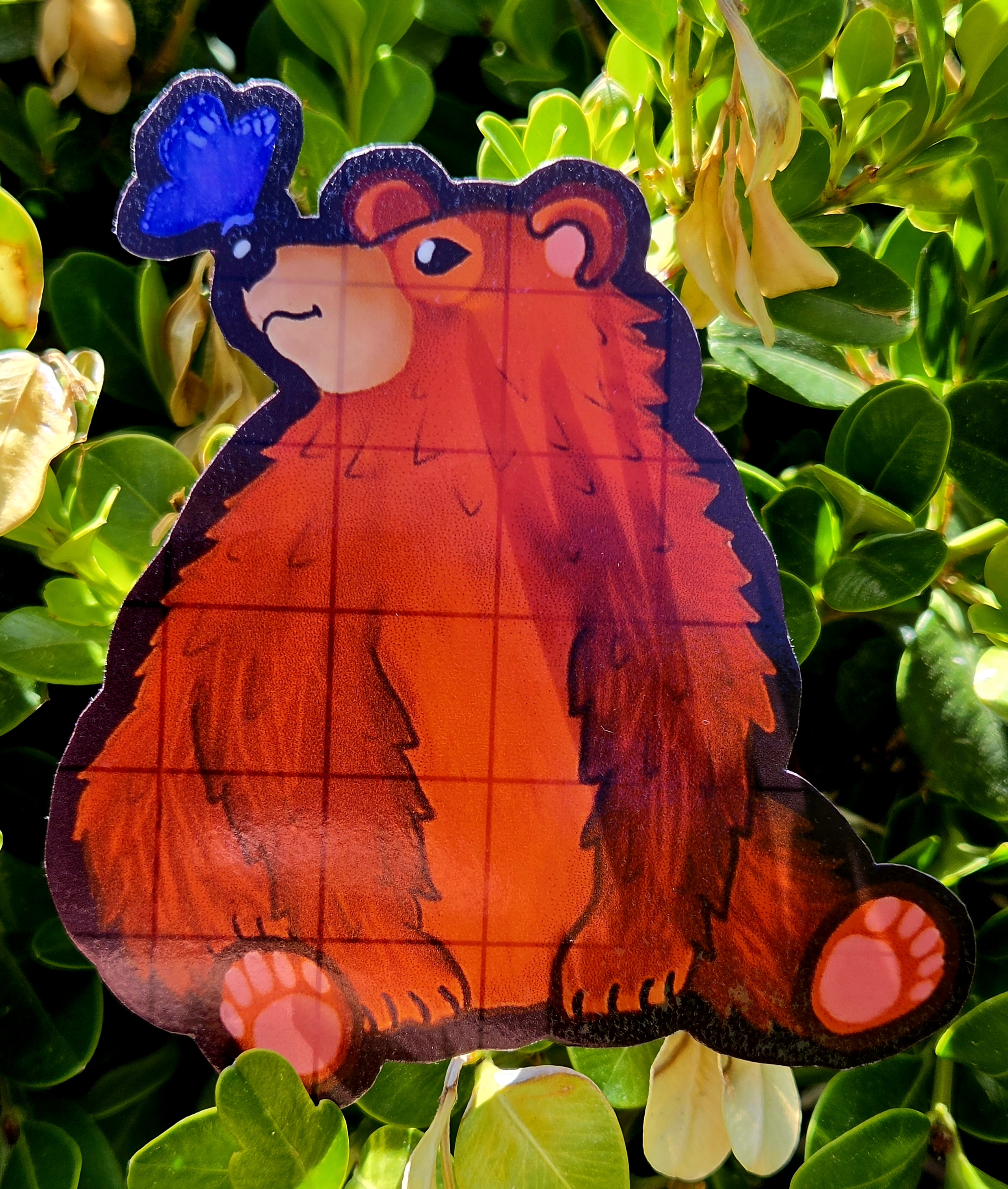 Bear & Butterfly Sticker