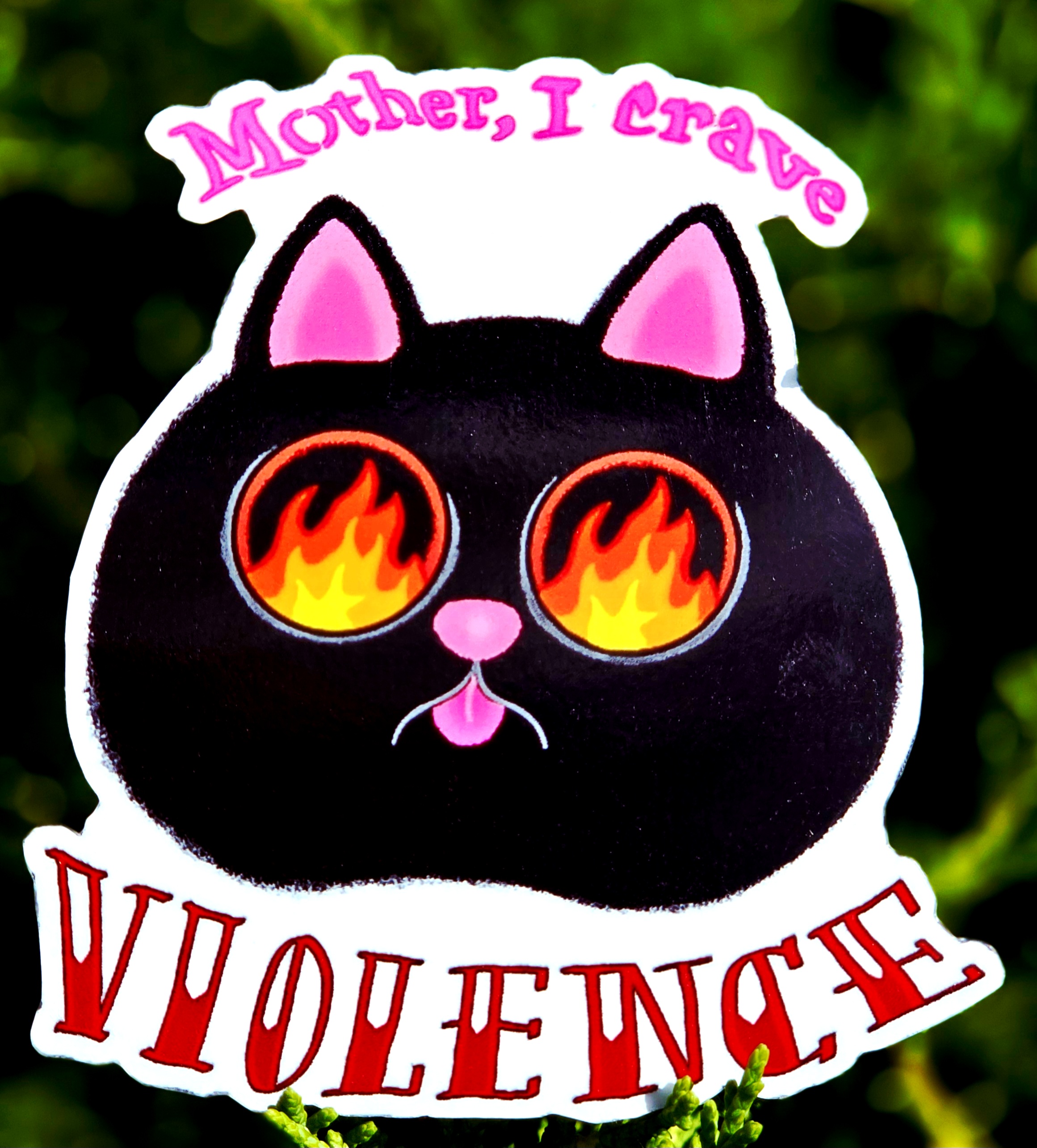 Violence Cat Sticker