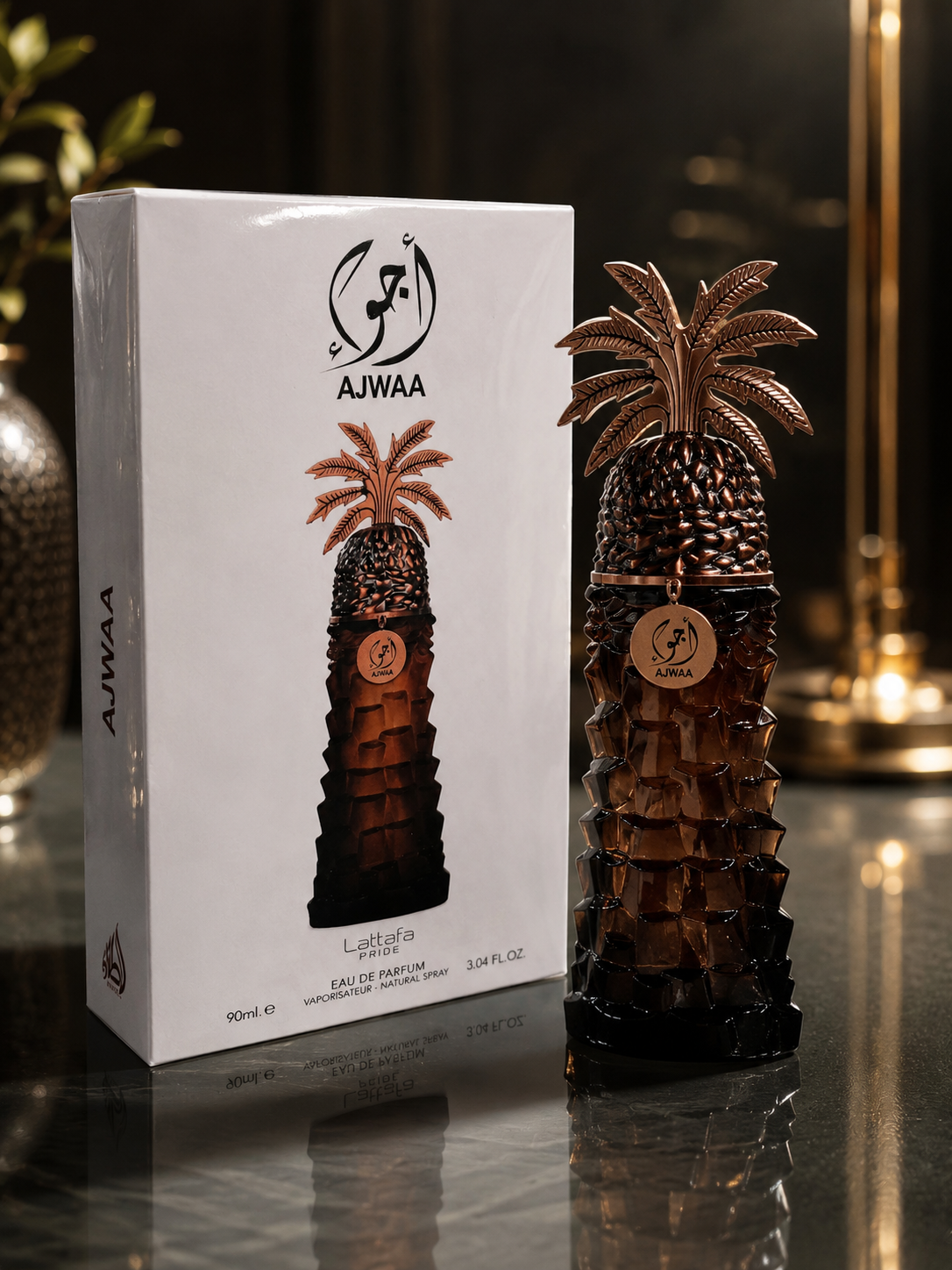 Ajwaa by Lattafa Pride Eau de Parfum 90ml | Unisex | Aroma Dulce, Amaderado y Exótico