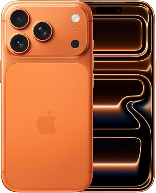 ابل آيفون 17 Pro (256 جيجابايت) - برتقالي كوني مع خاصية Face ID 