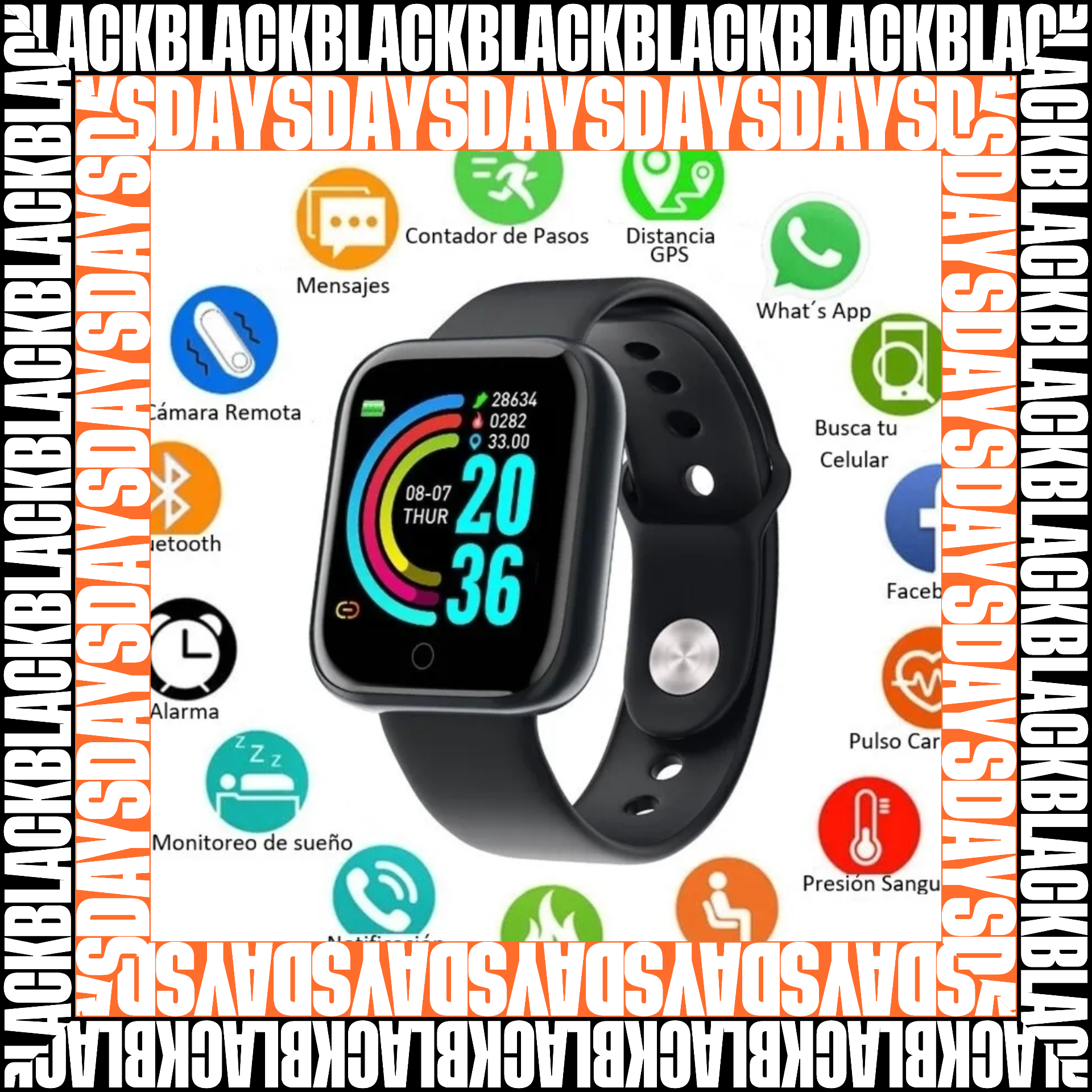 Smart Watch Inteligente Y68