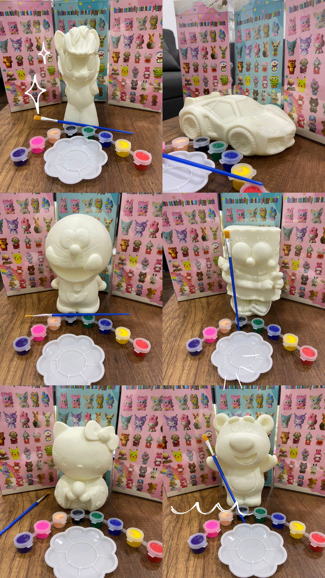 Kit Alcancia Para Pintar