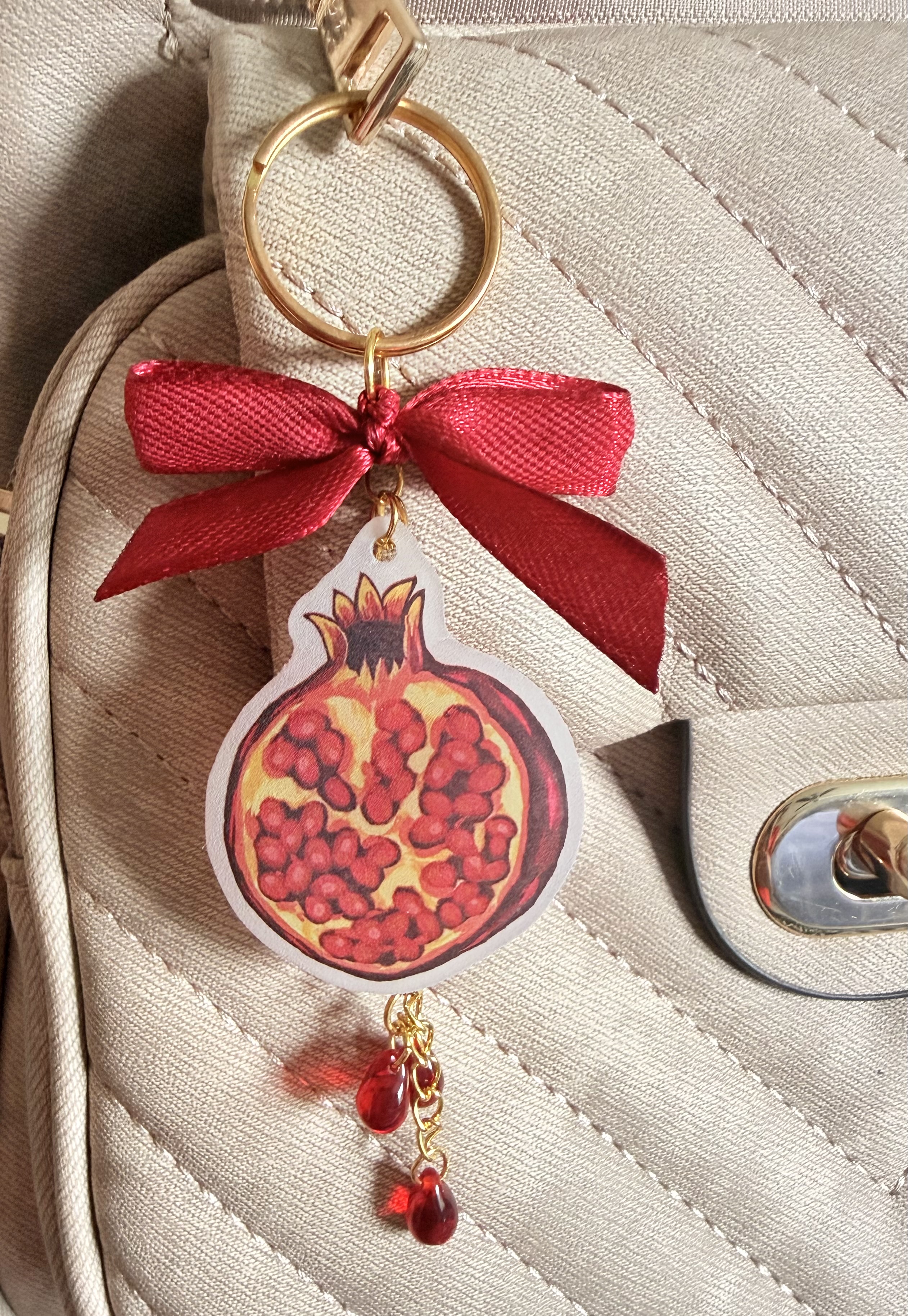 Pomegranate Keychain