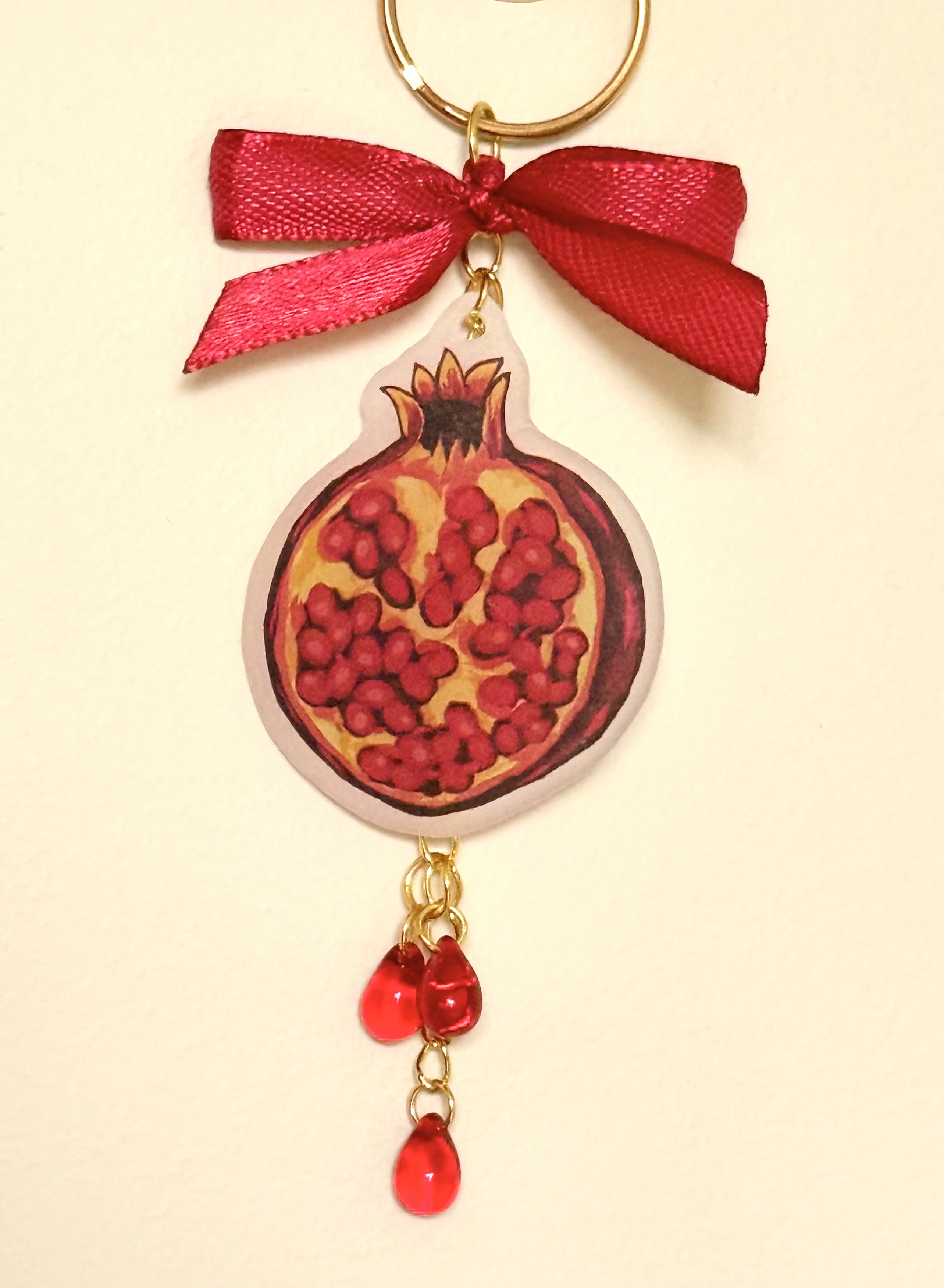 Pomegranate Keychain 