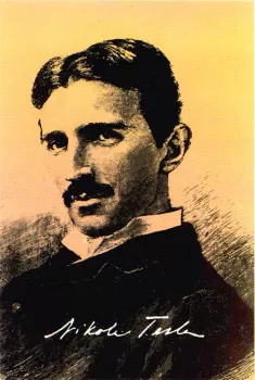 Nikola Tesla Portrait Poster