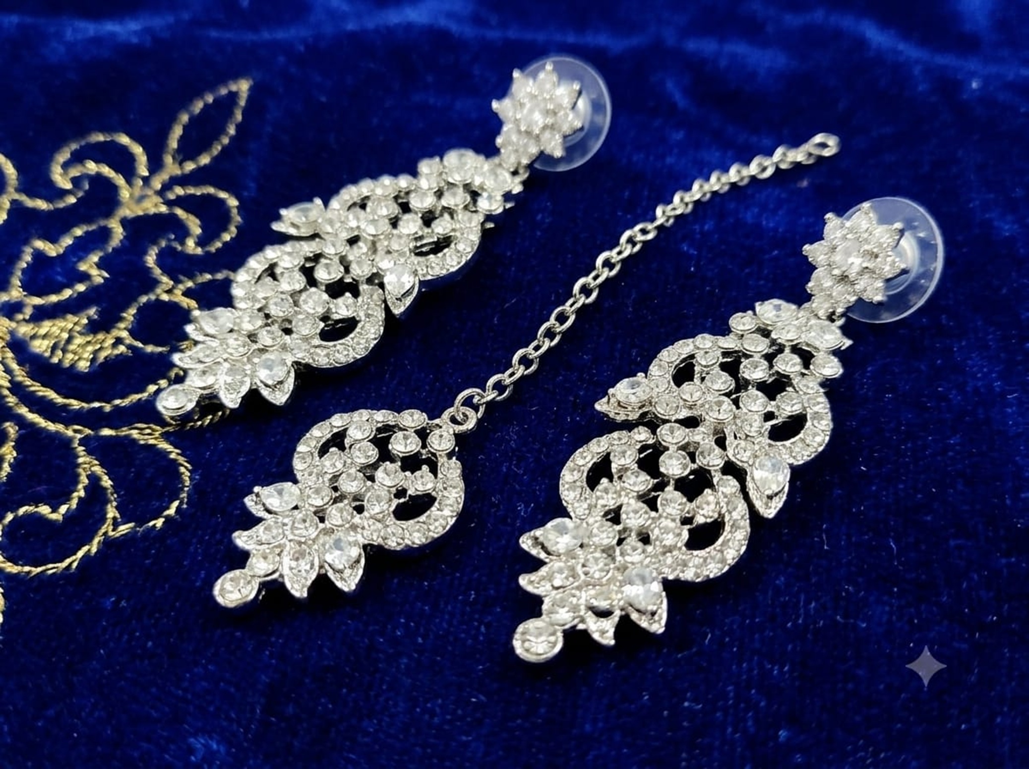 Crystal Bridal American Diamond Necklace Set