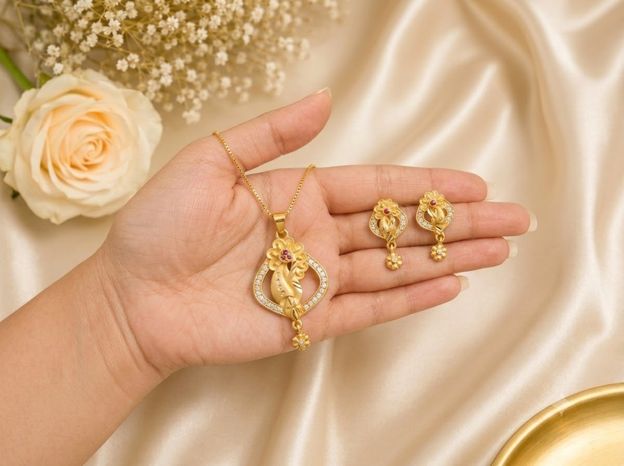 Elegant Gold-Plated Pendant 