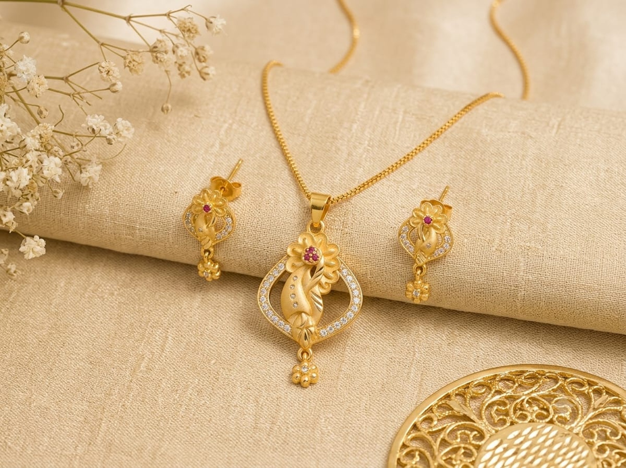 Elegant Gold-Plated Pendant