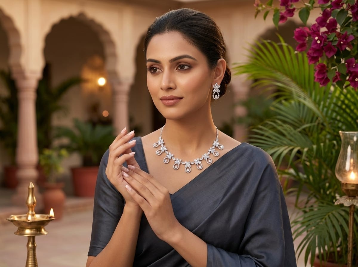 Elegant Crystal Necklace Set