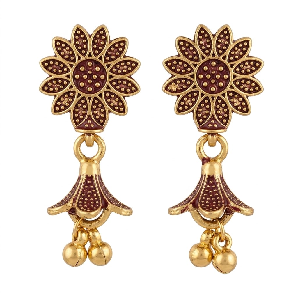 Floral Antique Earrings