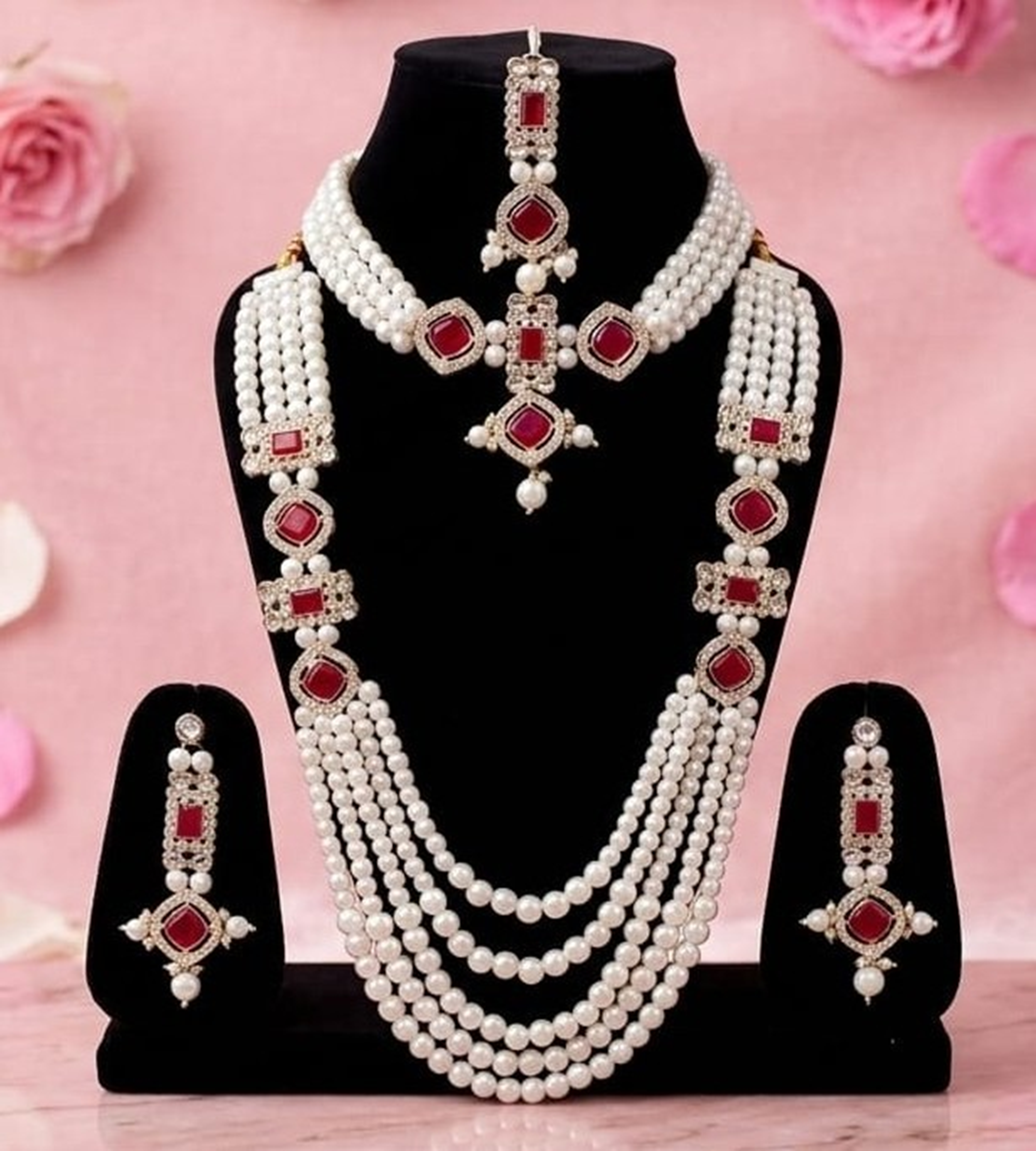 Pearl Necklace Set