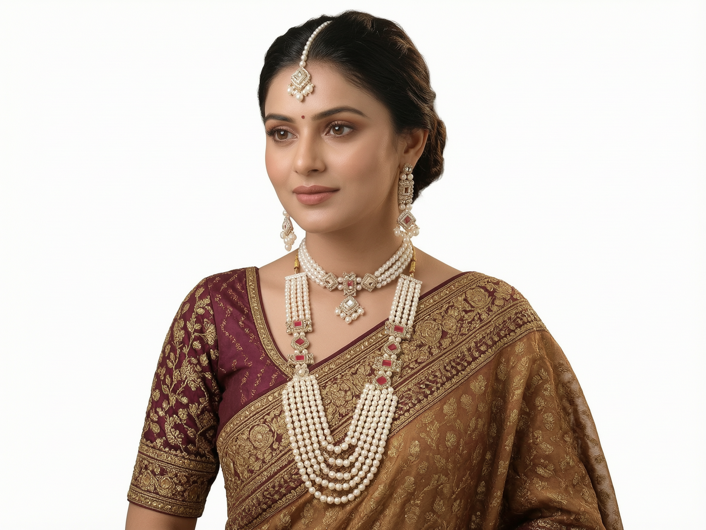 Pearl Necklace Set