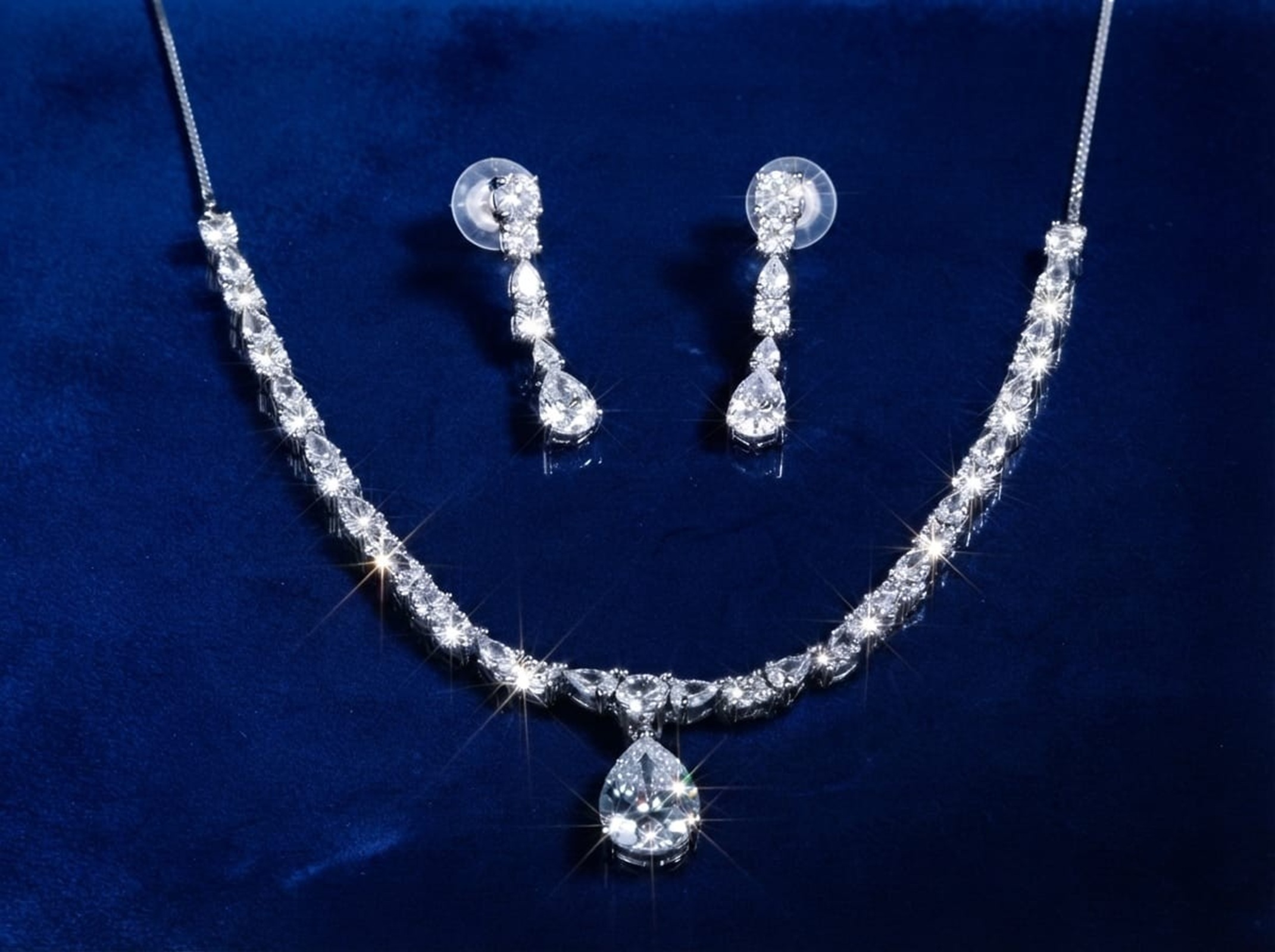 American Diamond Necklace & Earring Set