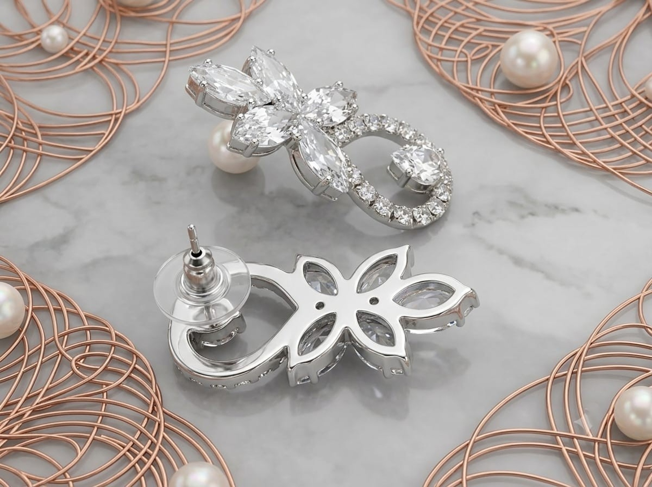 Elegant Crystal Necklace Set