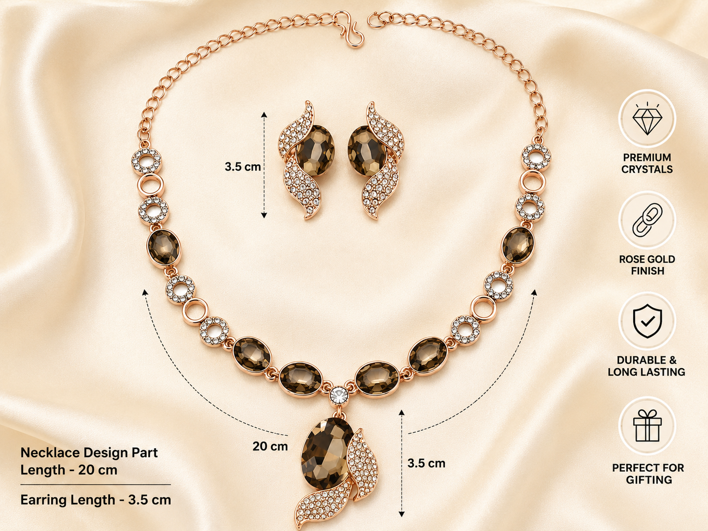 Elegant Crystal Necklace Set