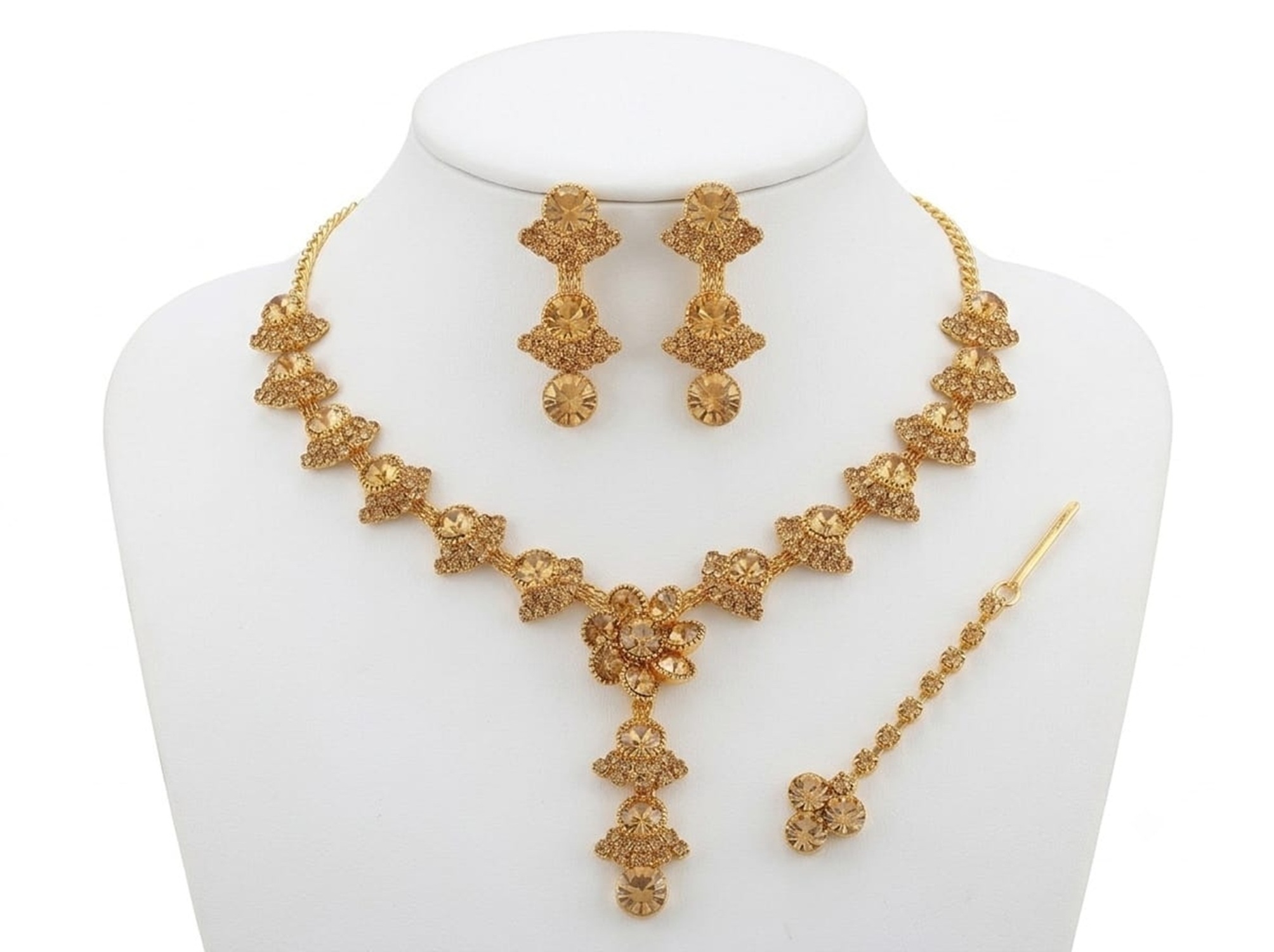 Teardrop stunning copper Necklace set