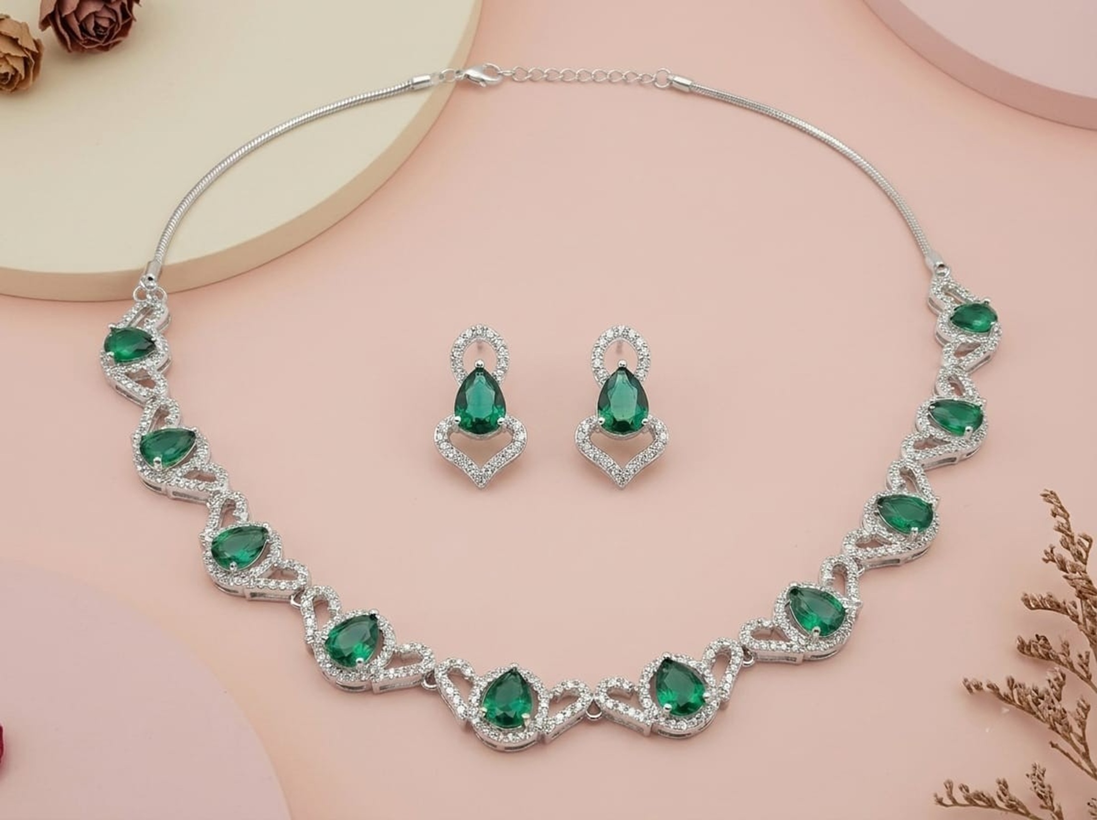 American Diamond Jewelry Set