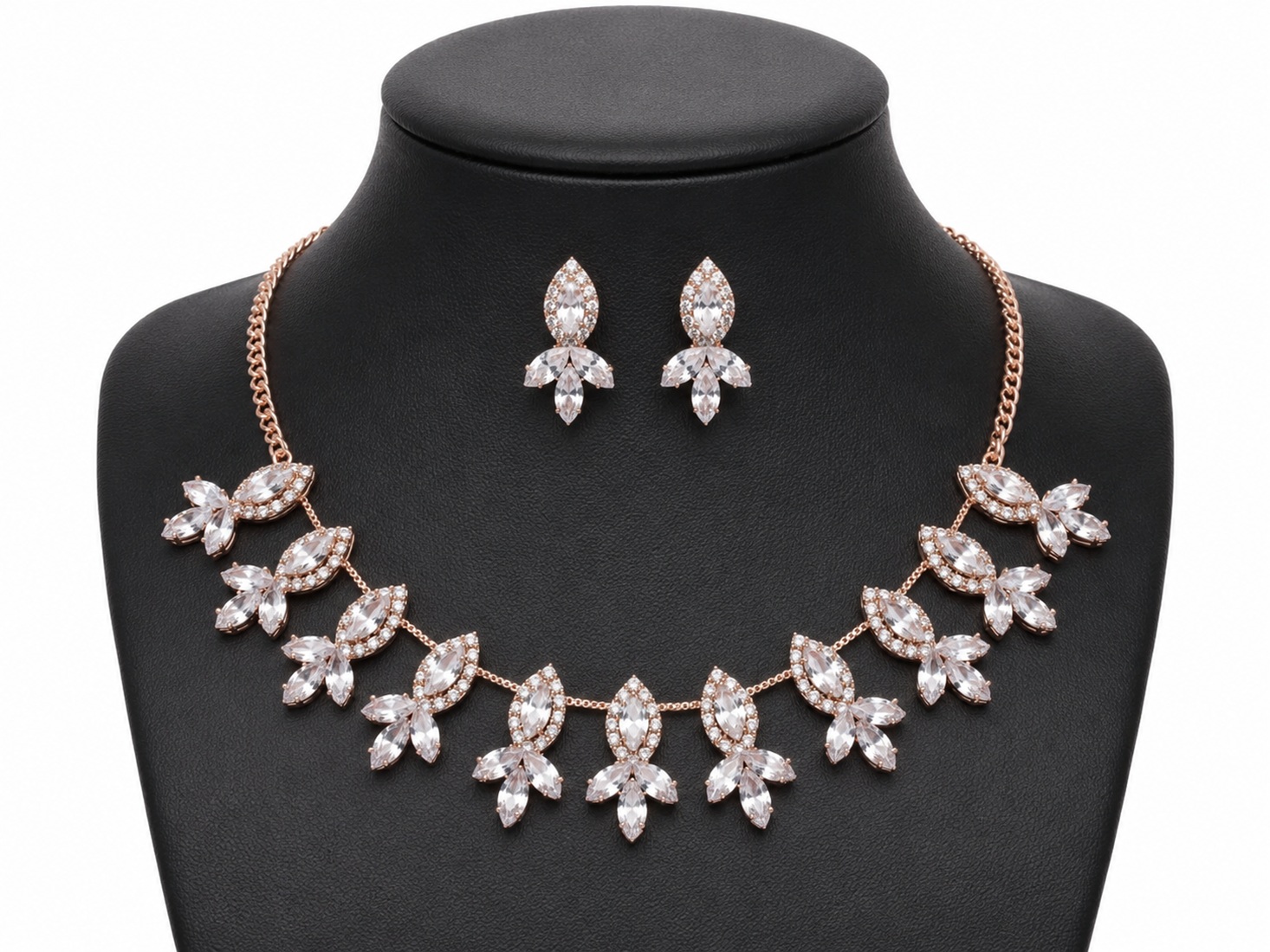 Elegant Crystal Necklace Set