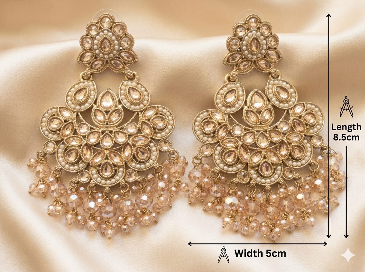 Gold-Plated Jhumka Earrings