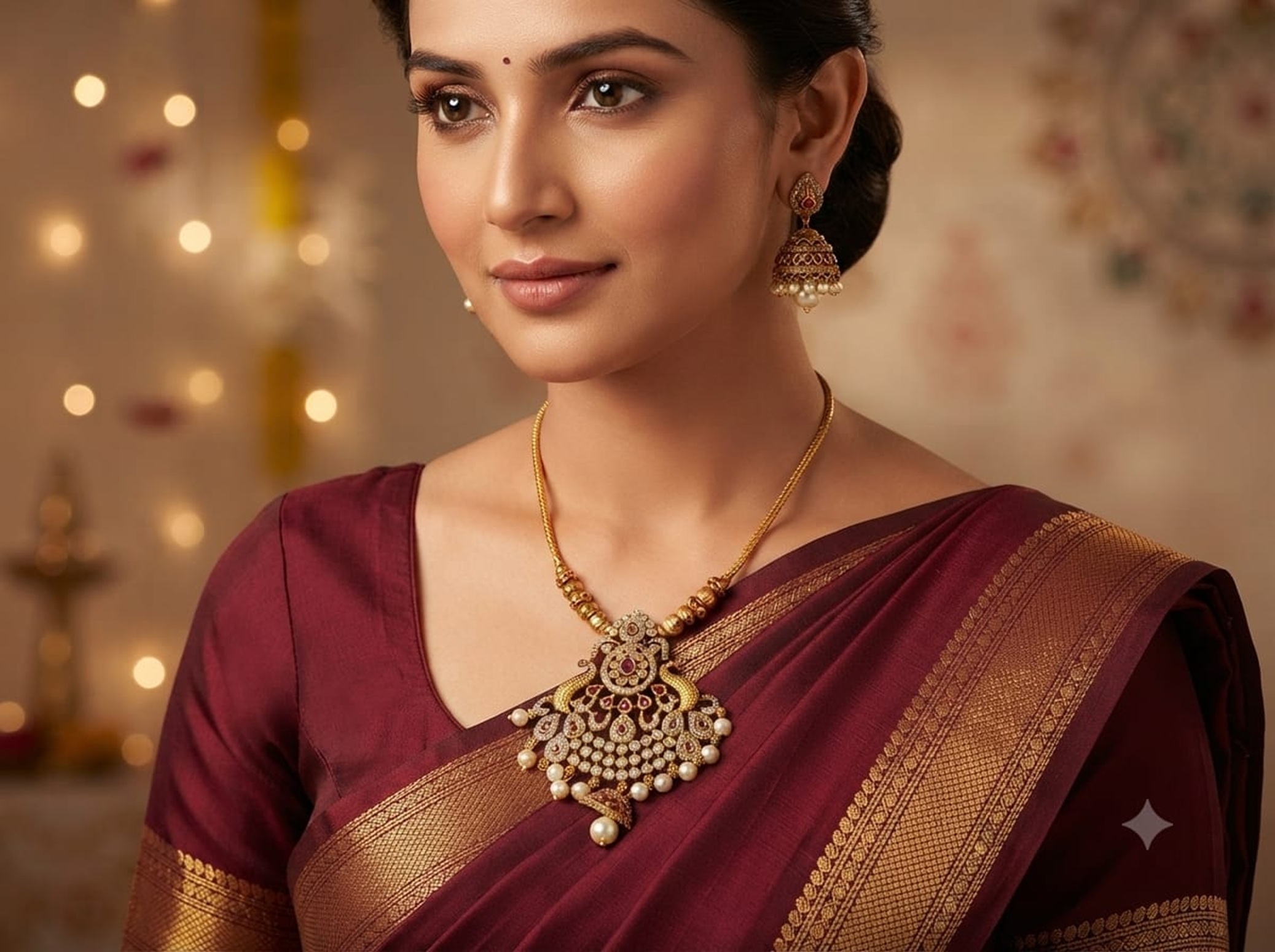 Traditional Antique FInish Necklace Set