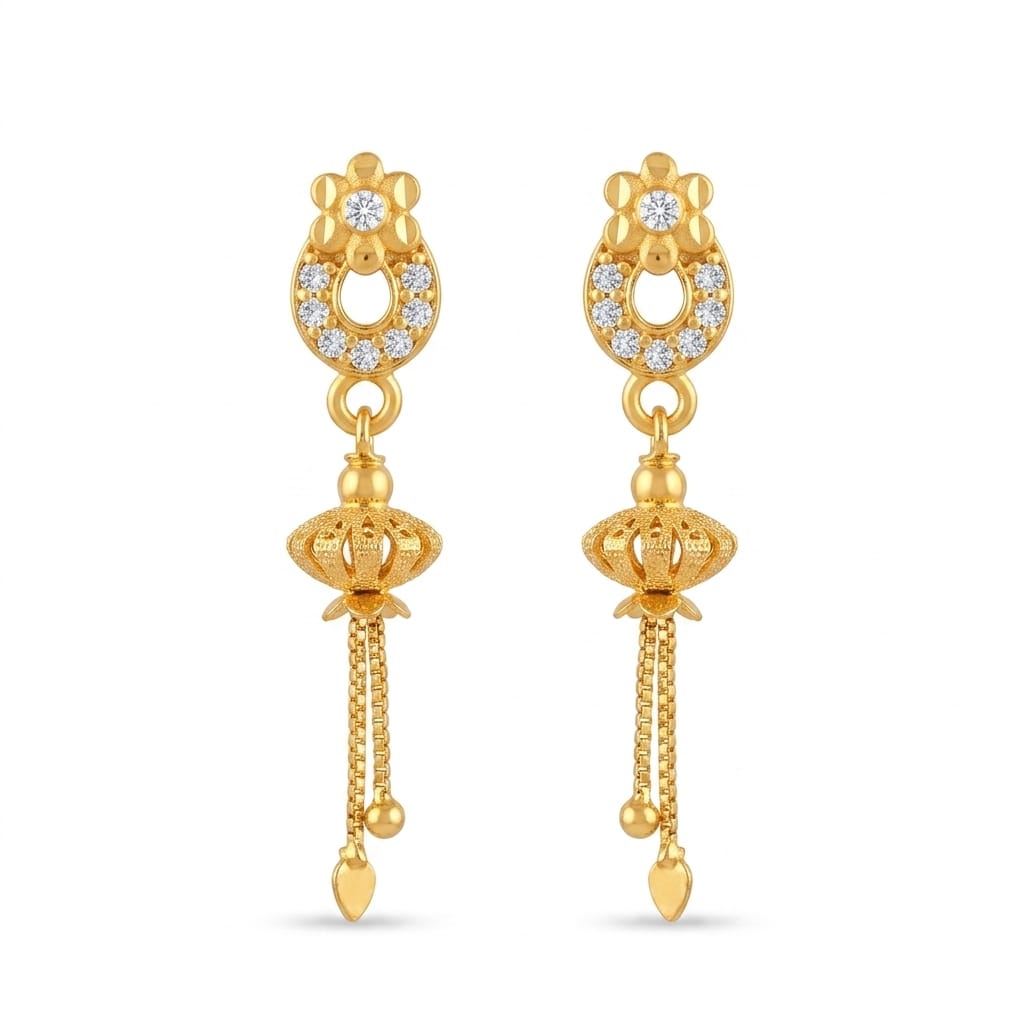Elegant Gold-Plated Star Earrings