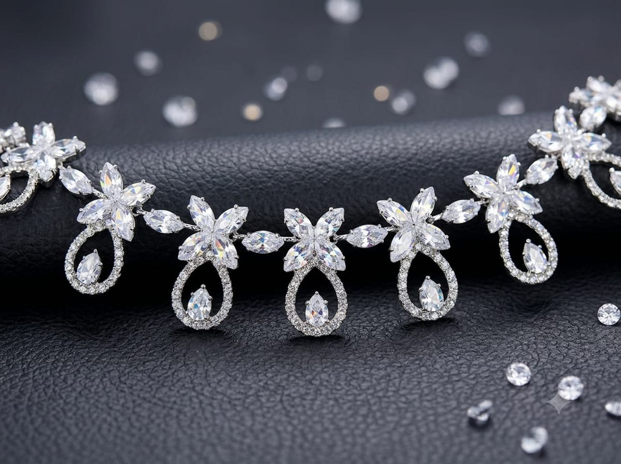 Elegant Crystal Necklace Set