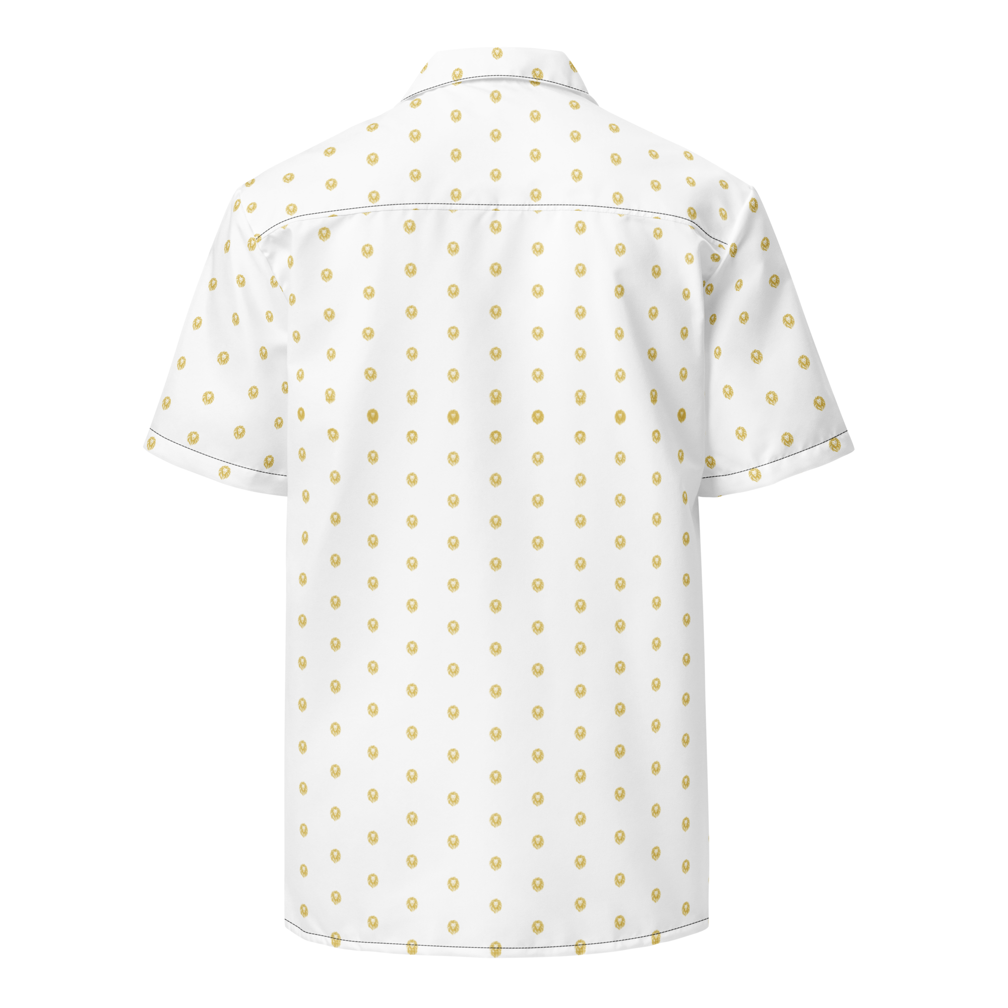 LEO White All-Over Print Unisex Button Shirt