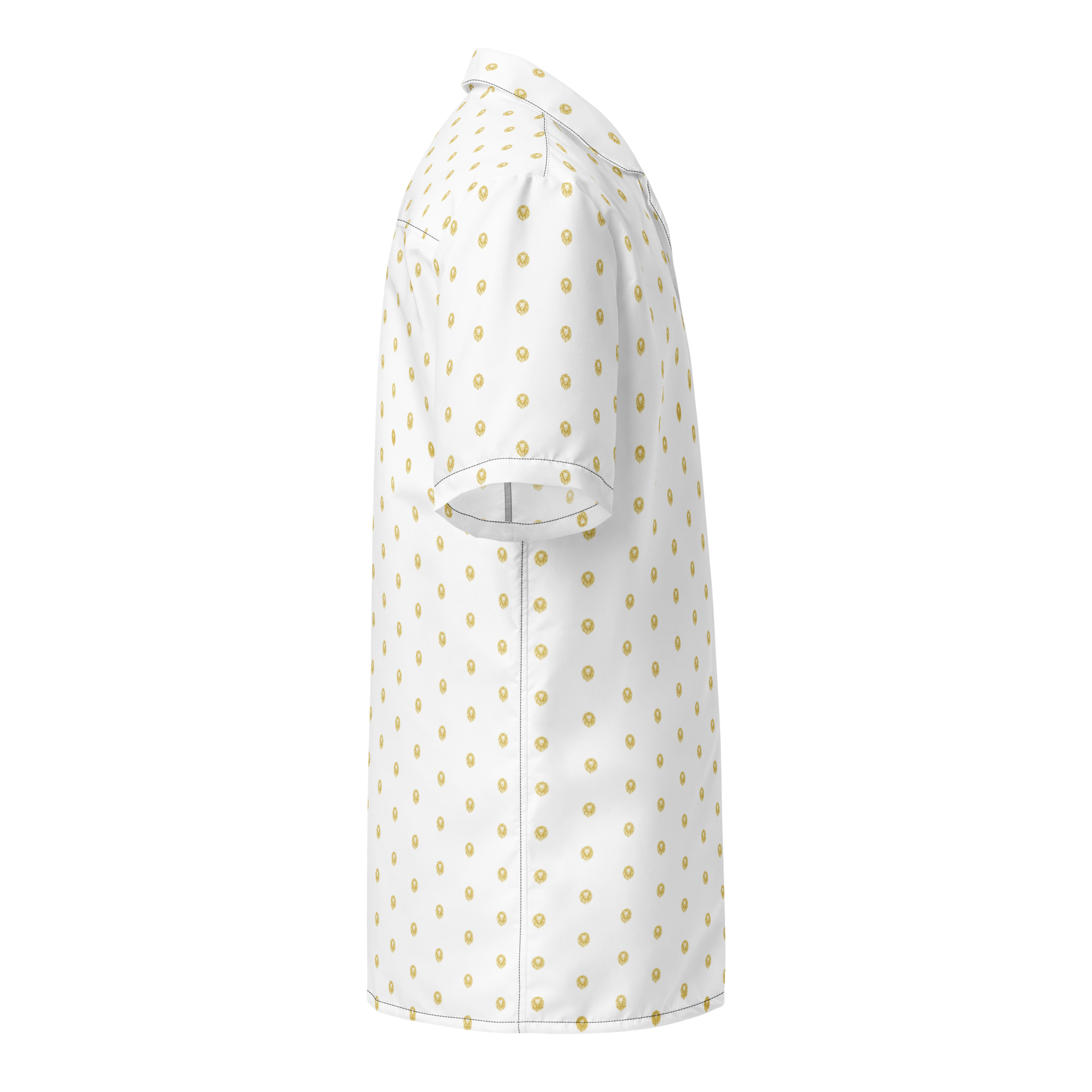 LEO White All-Over Print Unisex Button Shirt