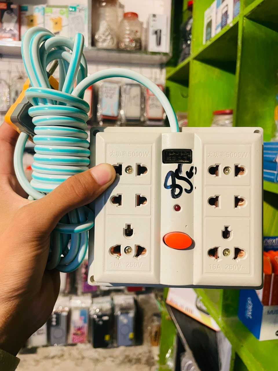 6-Socket Power Extension Board