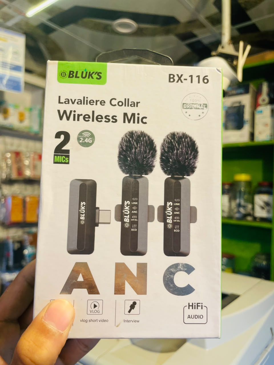 BLUK'S BX-116 Dual Lavalier Mic
