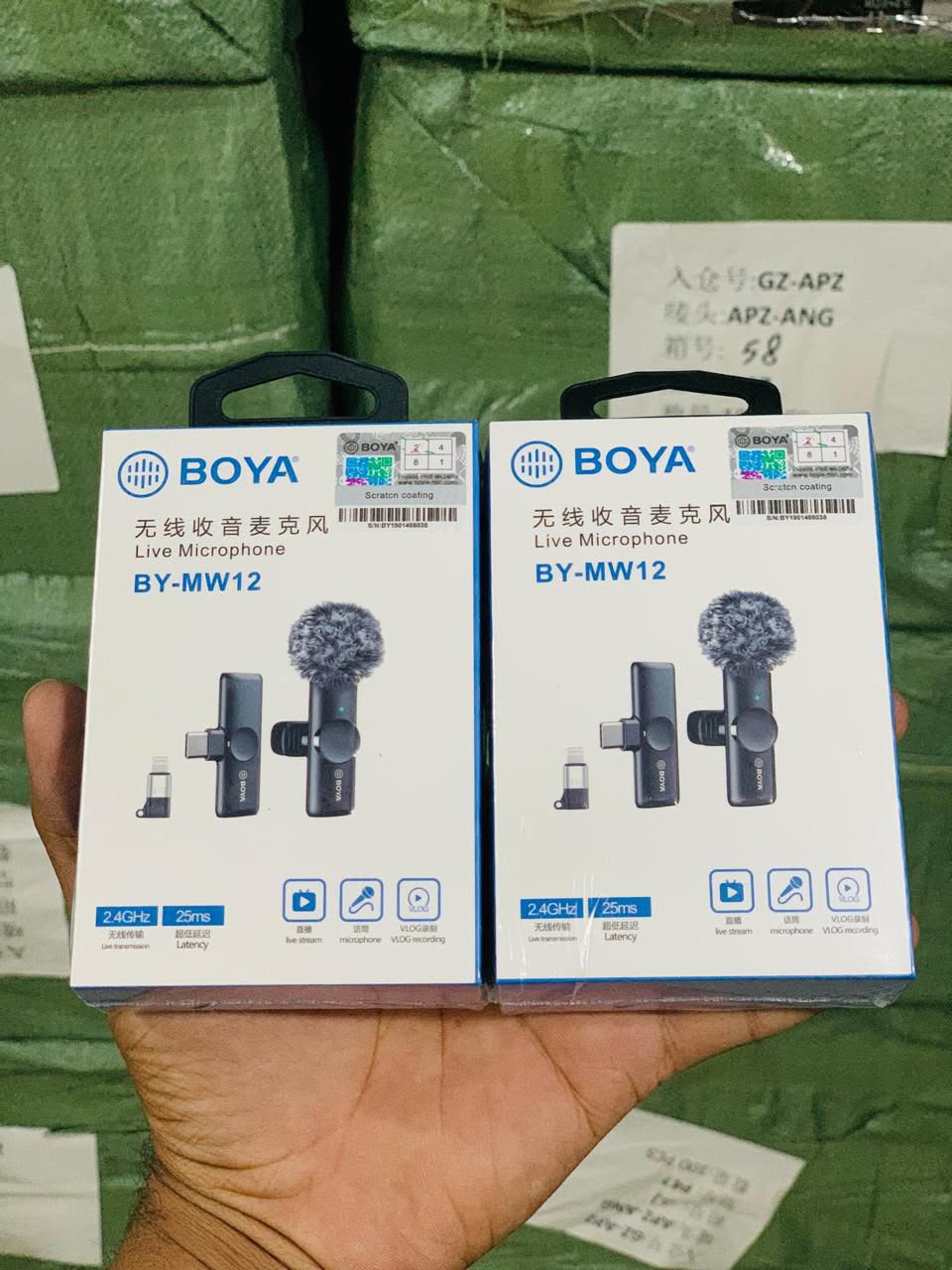 Boya orignal MW12 microphone. single channel
