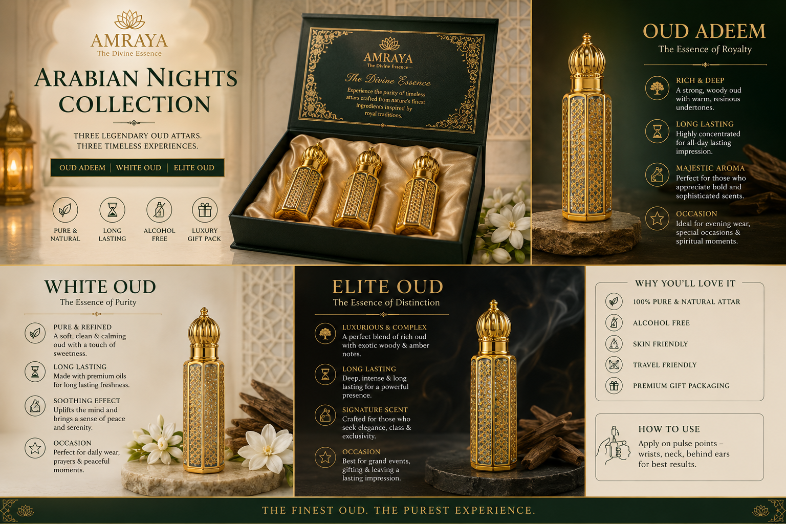 Arabian Nights Collection - Oud Attars Set