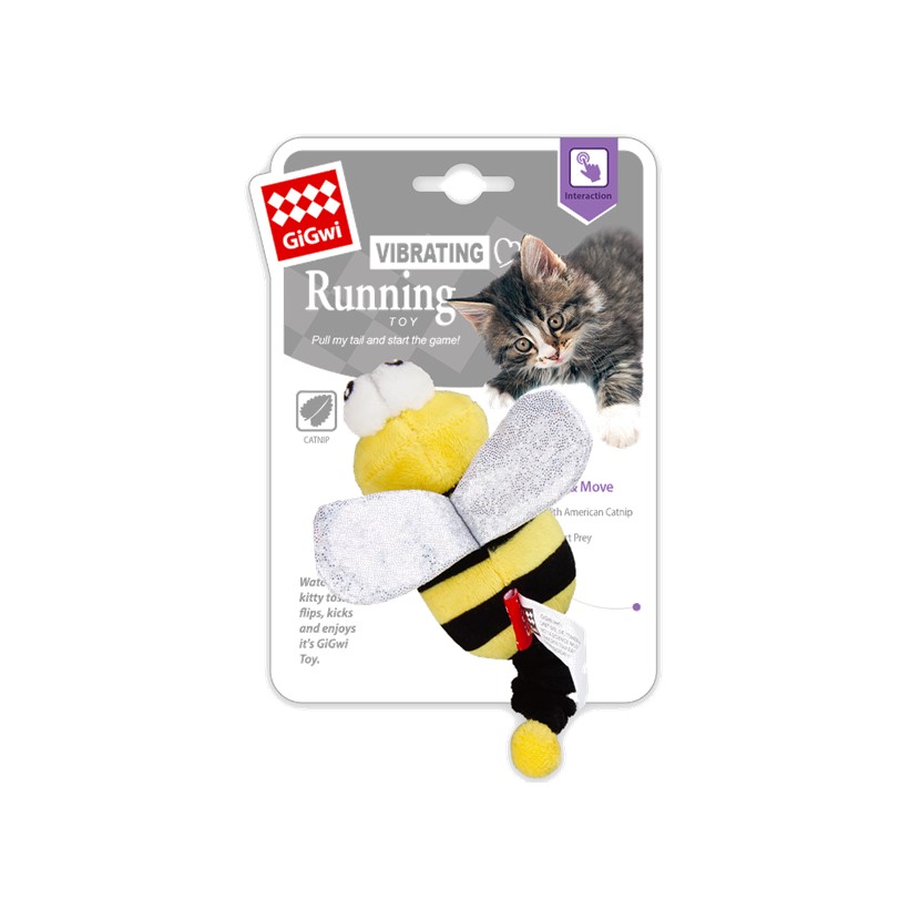 GiGwi Vibrating Bee Cat Toy 