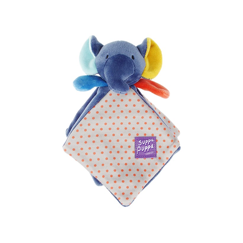 Elephant Plush Baby Security Blanket