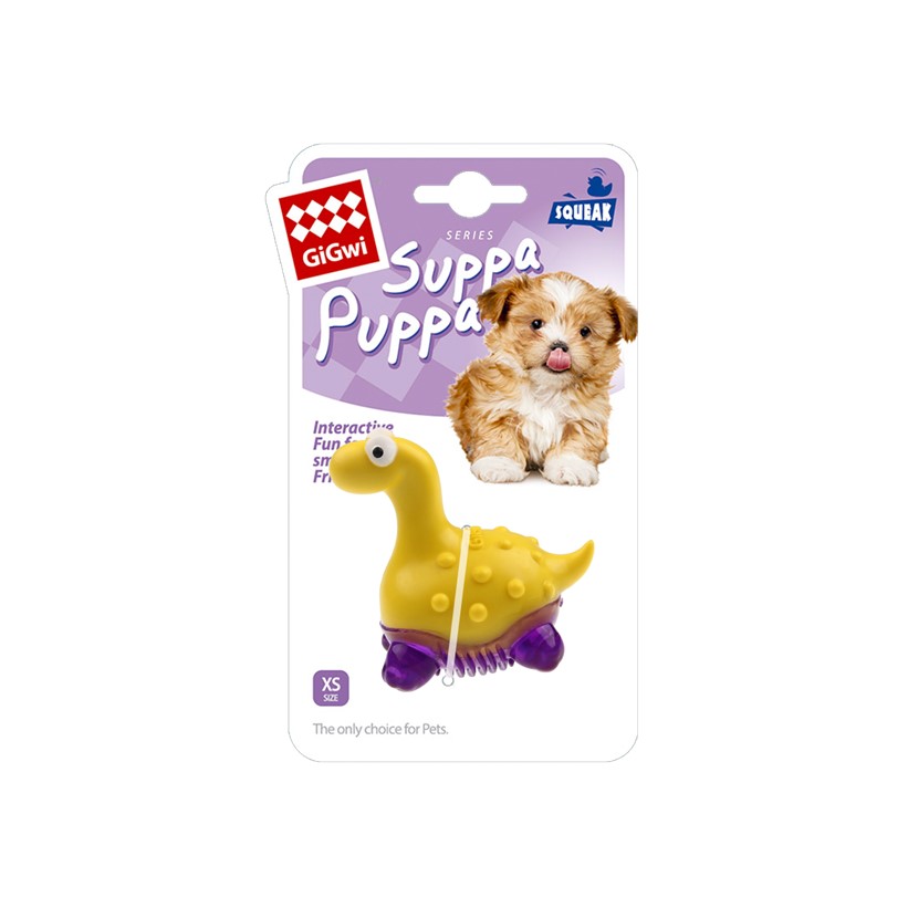 GiGwi Suppa Puppa Dog Toy - Dinosaur
