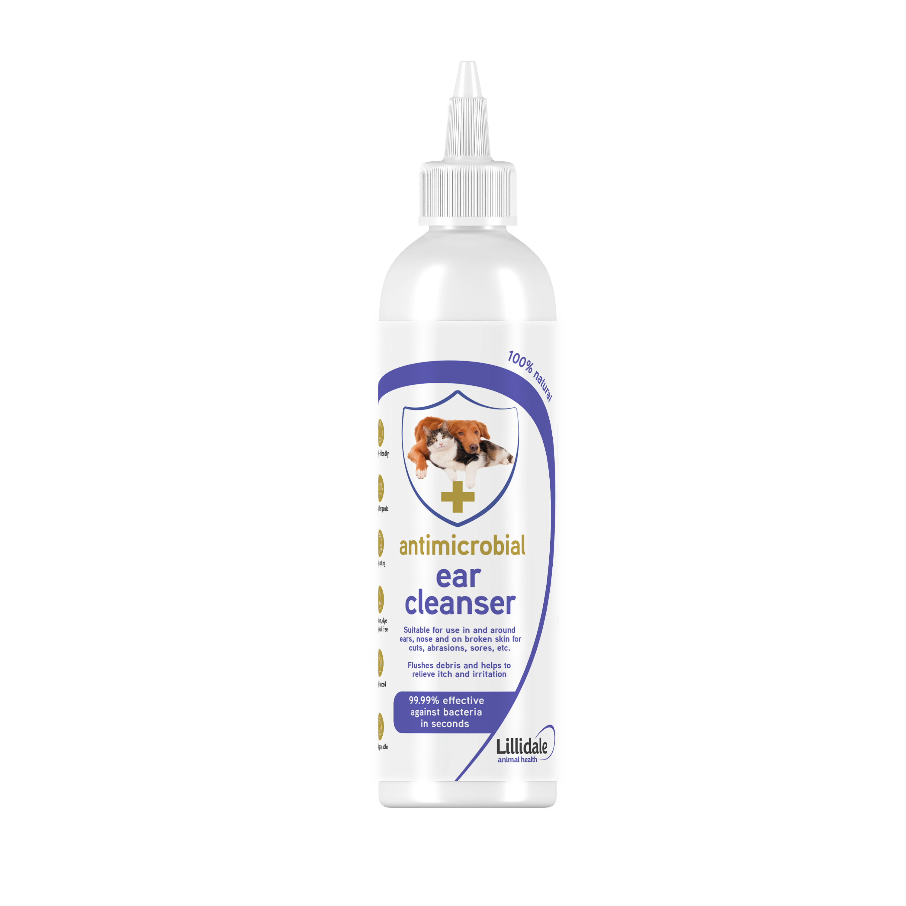 Lillidale Antimicrobial Ear Cleanser 250ml