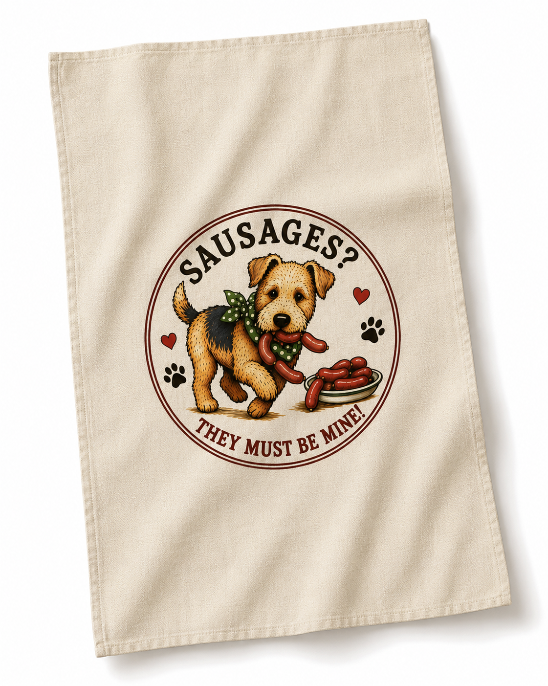 Tea Towel - Lakeland Terrier. Choice of four