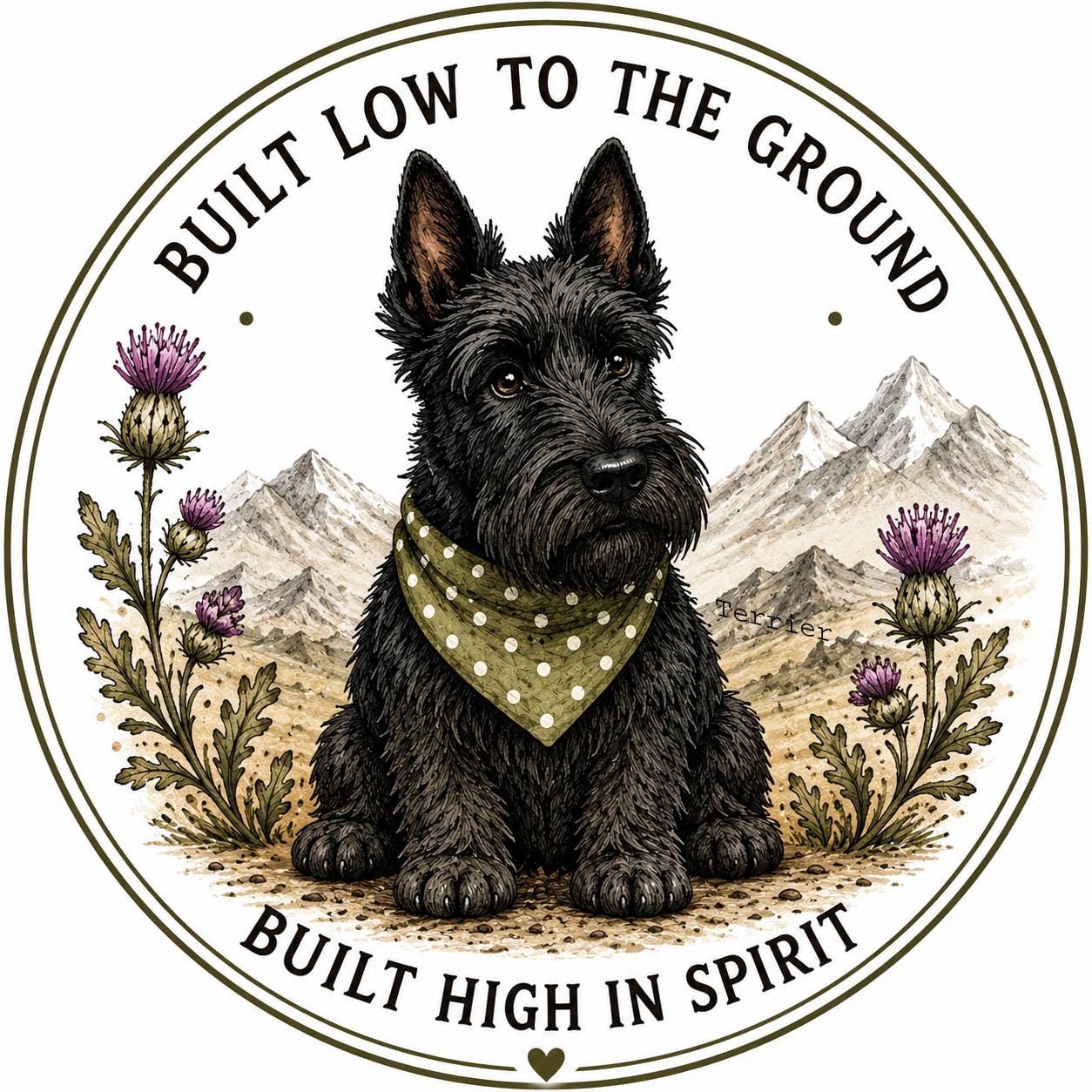 Scottish Terrier. Built Low to the Ground, Built High in Spirit