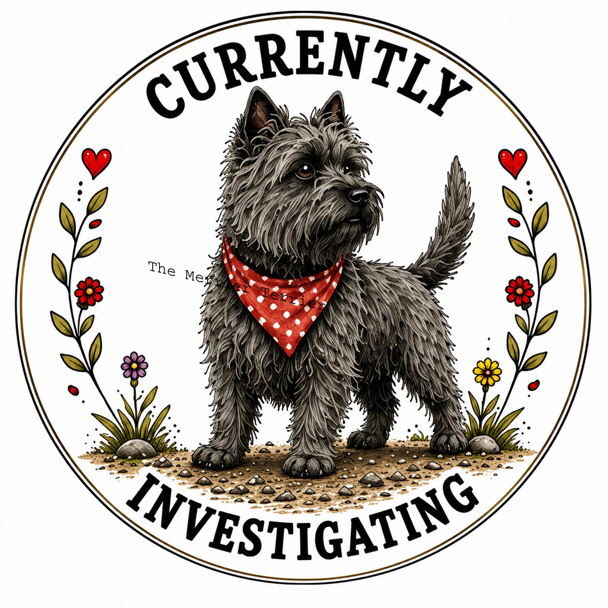 Cairn Terrier. Currently Investigating