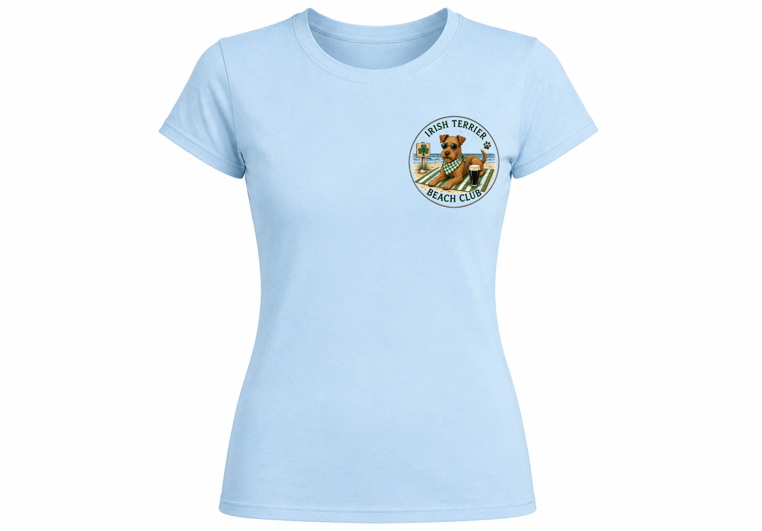 Ladies Softstyle Sky Blue T-Shirt - Choose your Design