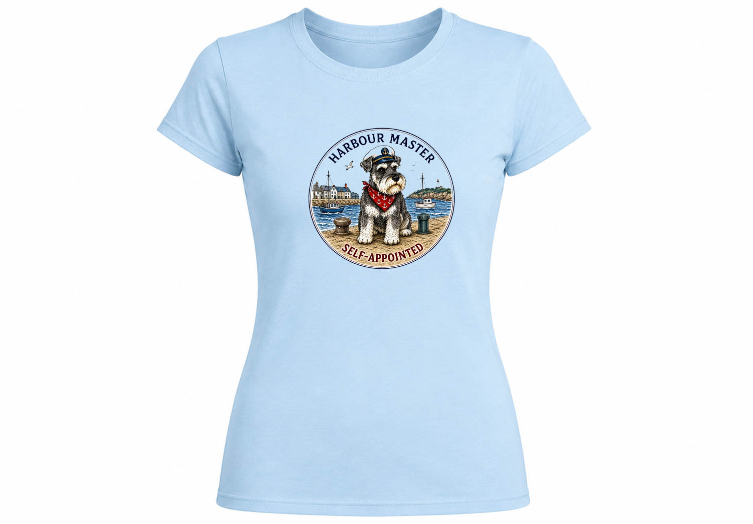 Ladies Softstyle Sky Blue T-Shirt - Choose your Design