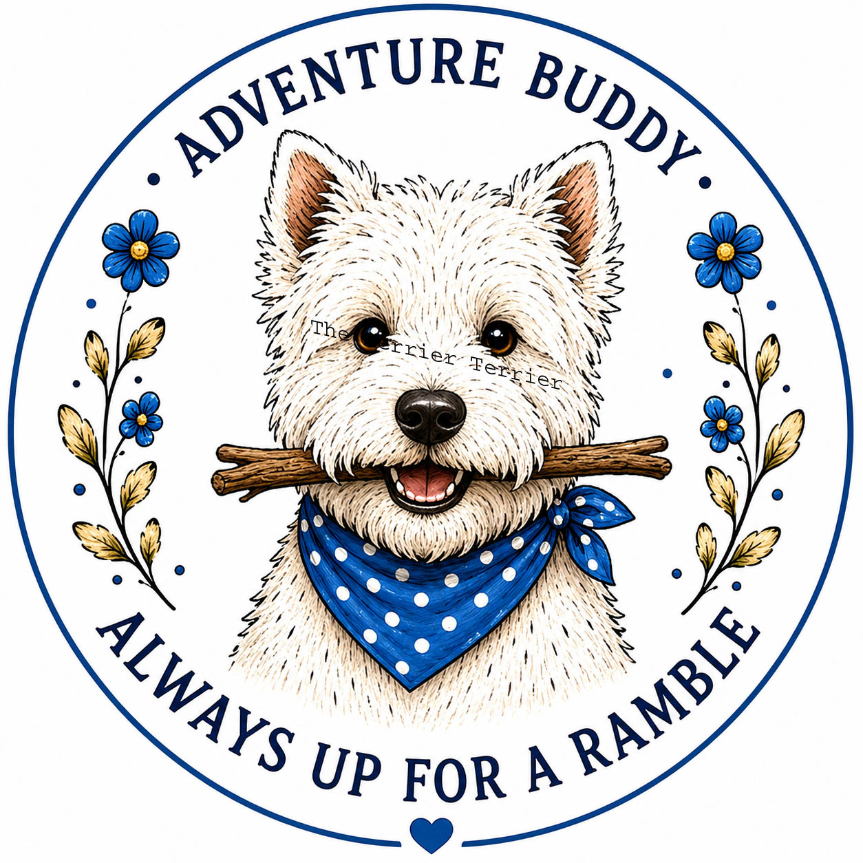 West Highland White Terrier. Adventure Buddy. Always up for a Ramble.