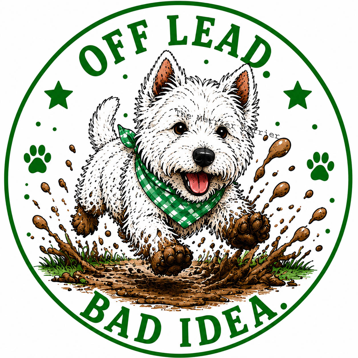 West Highland White Terrier. Off Lead Bad Idea