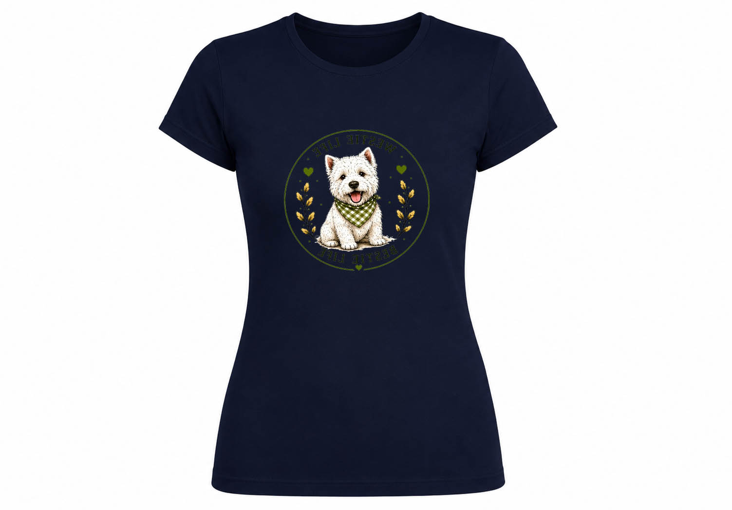 Ladies Softstyle Navy T-Shirt - Choose your Design
