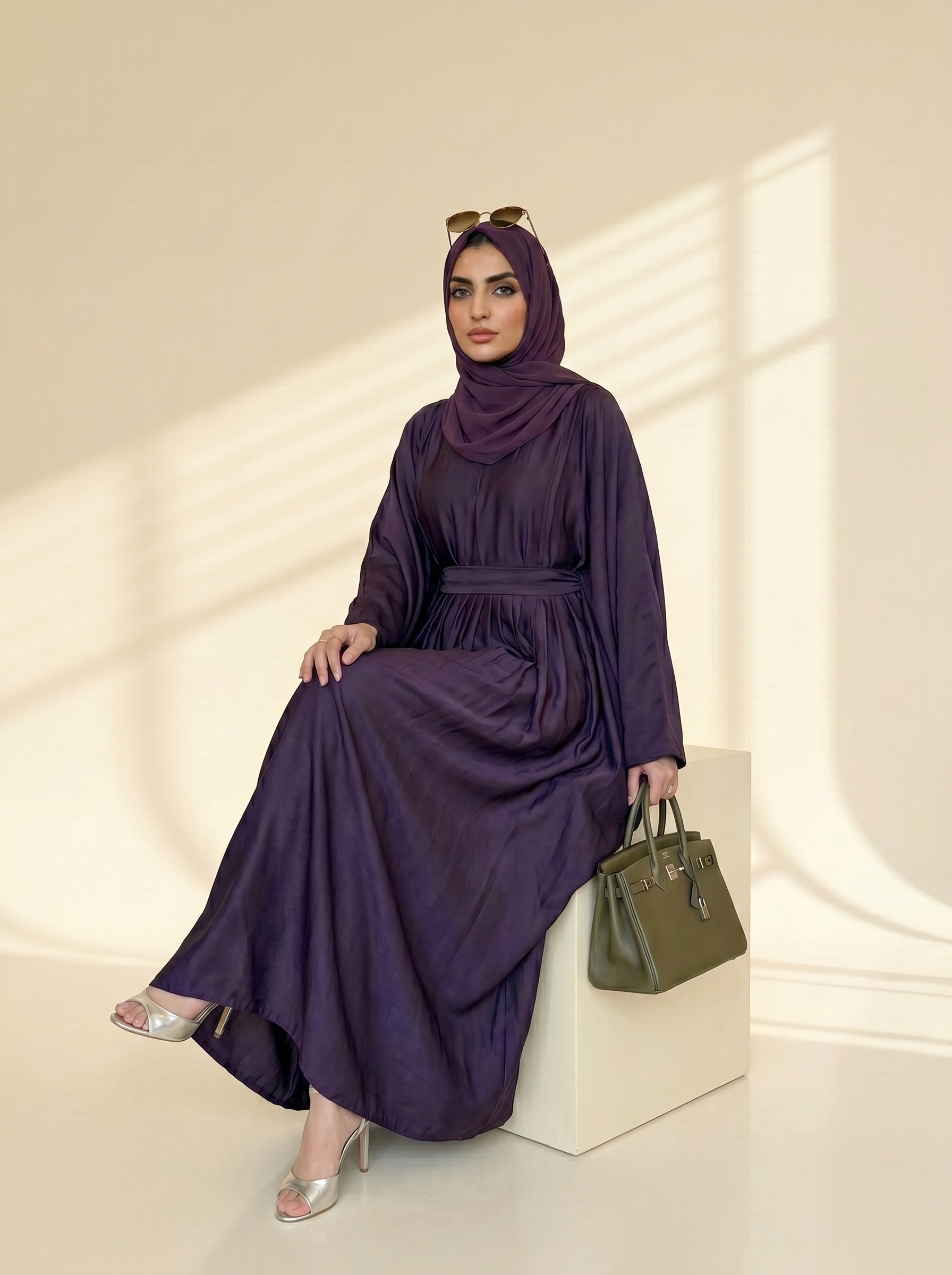 Royal Plum Everyday Abaya