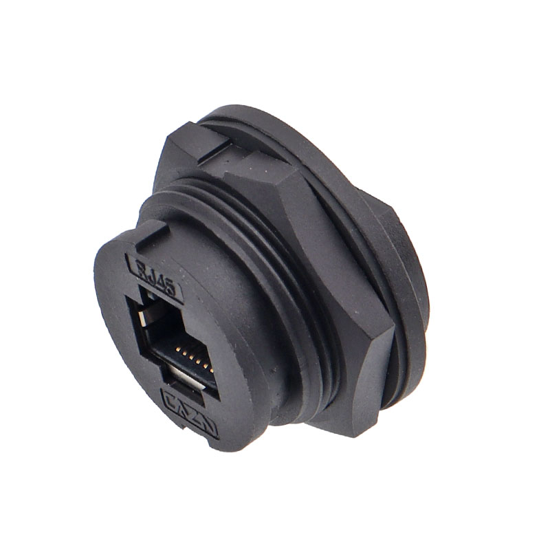 Panel mount Rj45 female to PCB pins 