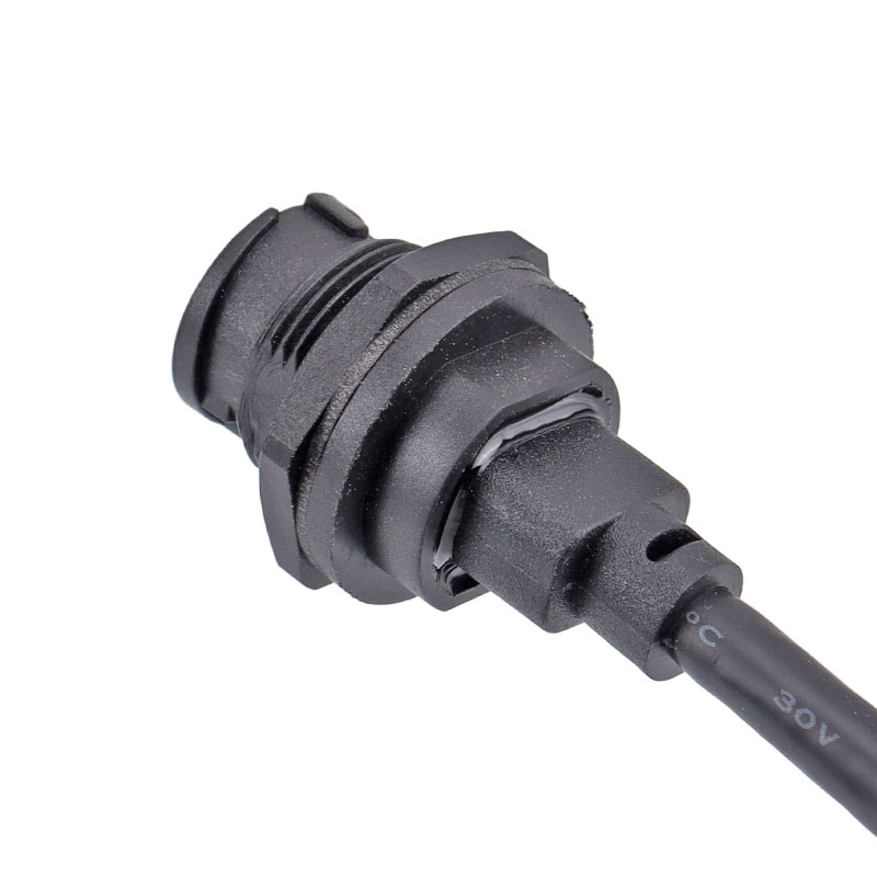 Panel mount type C  ,female socket to USB cable 