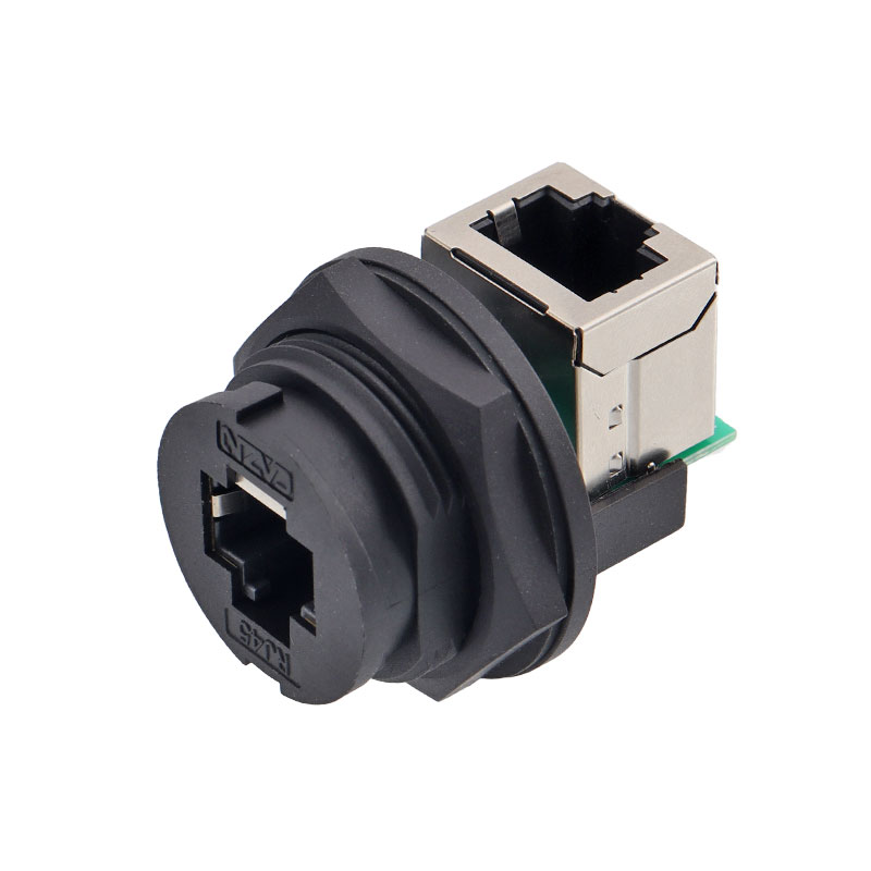 Panel mount RJ45 connector ,female to female 